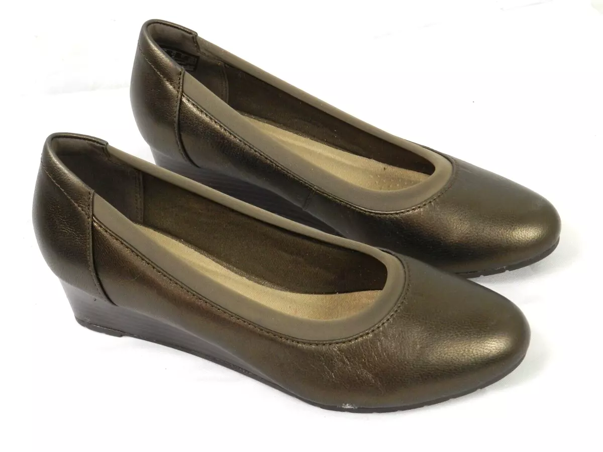 Clarks sales wedge loafers