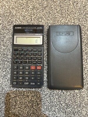 Casio Fx-570s Scientific Calculator With Hard Case Vintage UK