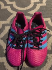 Adidas Kids Ace 16.4 Fxg AF5016 Pink Soccer Cleats Shoes Sneakers Size 1 youth