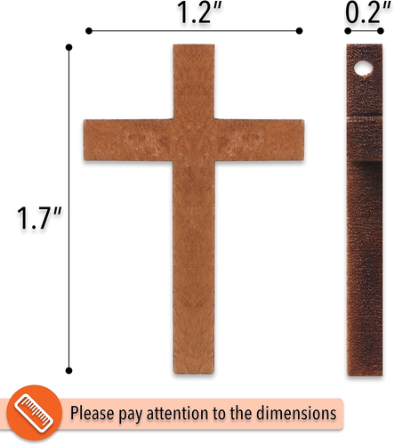 Wooden Crosses, 1.2X1.75 Inches, 50 Pack, Small Wooden Crosses, Wood Crosses - 第 3/12 張圖片
