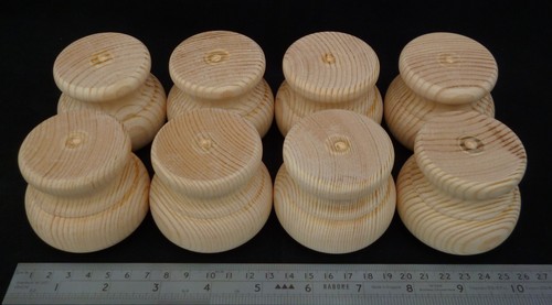 Small Pine Moulded Bun Foot 66mm * 56mm Wooden Furniture *CHOOSE QUANTITY* A3MB - Picture 30 of 31