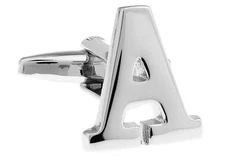Letter A Pair of Cufflinks Wedding Groom Dad