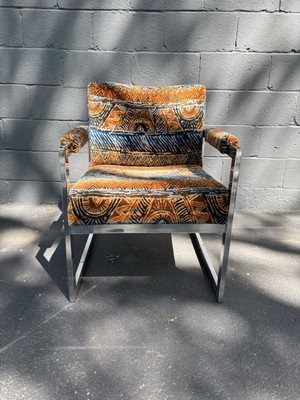 ADRIAN PEARSALL COMFORT DESIGNS CHROME CHAIR