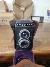 Argus Argoflex Dual Lens 75mm Film Camera - Antique - Untested VTG For Parts