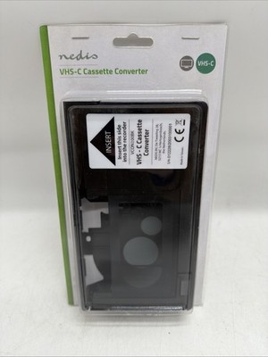 NEDIS VHS-C CASSETTE CONVERTER - VCON100BK - Brand New Sealed - NIP - NOS