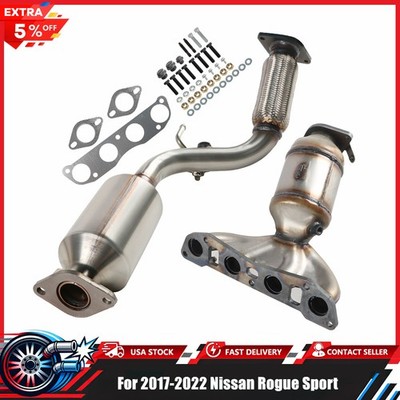 Manifold Catalytic Converter & Flex Pipe Fits 2017-2022 Nissan Rogue Sport 2.0L