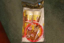 NEW ALF COMPLETE BIRTHDAY PARTY SET PACK NAPKINS CUPS PLATES TABLECOVER MELMAC