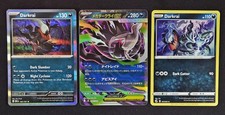 Darkrai Pokemon 3 Card Lot Mega ex Obsidian Flames Fusion Strike Reverse Holo NM