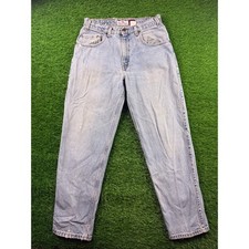 VTG 90s Levi's brown tab Men's 545 Jeans 32 light blue denim loose fit workwear