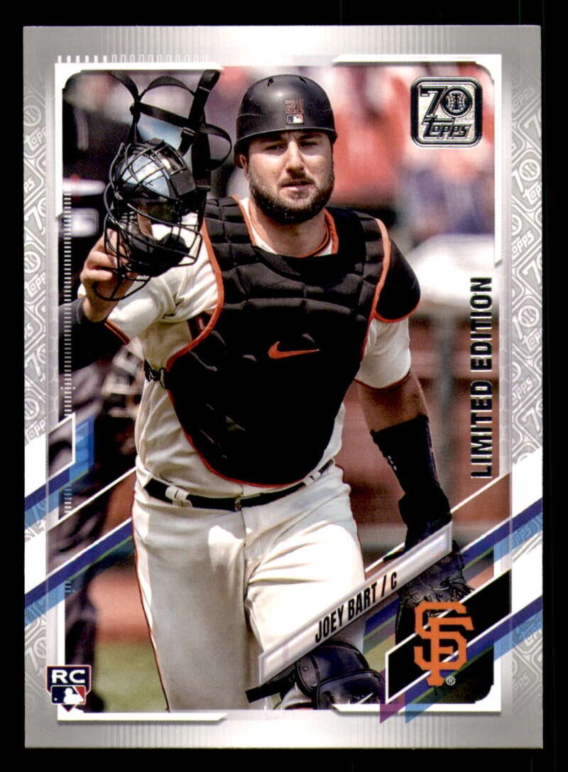 2021 Topps 70th Anniversary Limited Edition # 12 Joey Bart RC San Francisco Gian