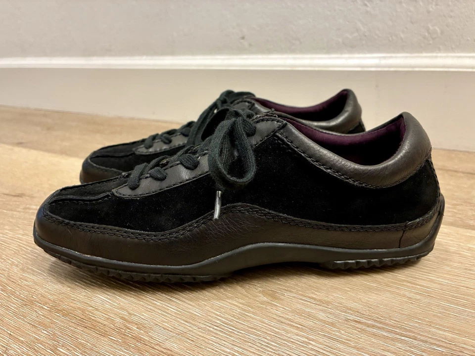 Zapatos para mujer AEROSOLES Oxford de gamuza negra talla US 7,5 excelente estado Foto 4 de 4