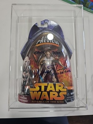 Matthew Wood Autographed Star Wars General Grievous Figure NEW in ACRYLIC CASE