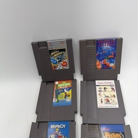 Lot of 7 NES Games  Paperboy Tetris Fester Quest