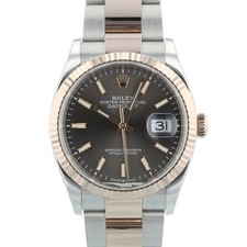 Rolex Datejust 36 Steel & Rose Gold 126231 Slate Baton Dial 2024 Box & Papers