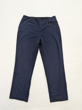 Investments Women's Dres Pants Size 10 S Navy Blue Stretch Pull-On Classic