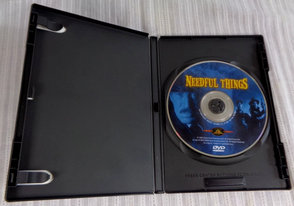 Needful Things (DVD 1993) by Stephen King Ed Harris Max Von Sydow Bonnie Bedelia - Image 3 of 3
