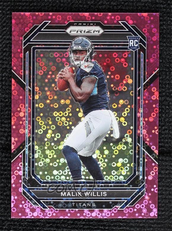 2022 Panini Prizm Rookies No Huddle Pink Prizm 4/15 Malik Willis #303 19fe