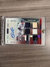 2020 Panini Absolute - Tools of the Trade 6 Swatch Signatures Brandon Lowe RPA
