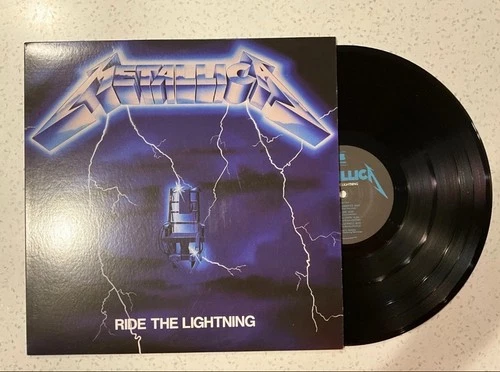 Ride the Lightning by Metallica (Record, 2021) Black LP Great Condition