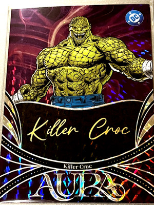 2025 KAKAWOW  AURA DC  KILLER CROC #ADC-SP-46 SCRIPT ART PURPLE 1 of 45 U S SHIP