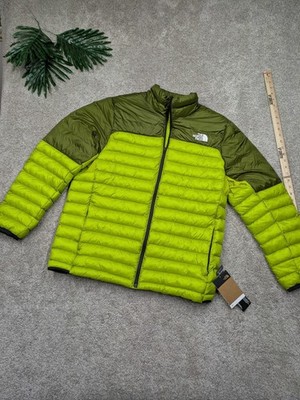 $230 North Face Jacket Mens Large Meadow Grass Down Packable Lightweight Puffer