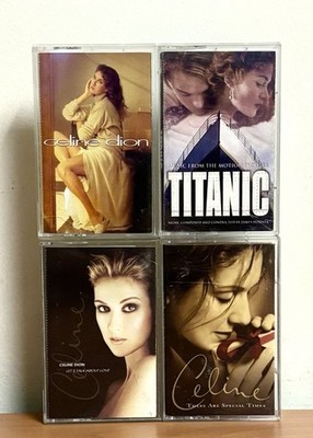 Celine Dion Cassette Tape Lot Of 4: Titanic, Let s Talk About Love, Self Titled