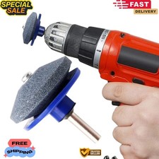 Lawnmower Blade Sharpener Garden Lawn Mower Grinder Wheel Stone Sharpener Drill
