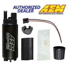 GENUINE AEM 50-1000 340LPH Intank EFI Fuel Pump w/ Strainer & Install Kit