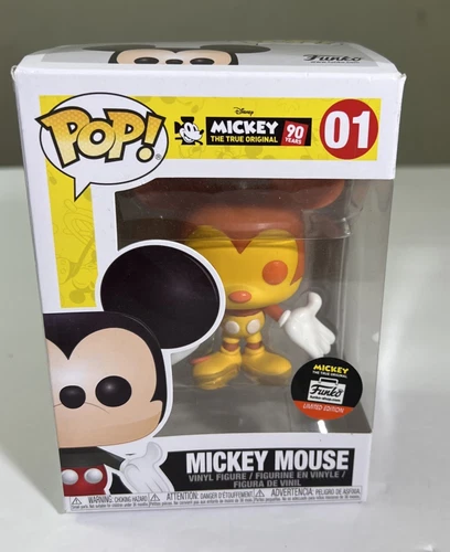 Funko POP 01 Mickey Mouse Orange  90th - Funko Shop Exclusive (SEE DESCRIPTION)