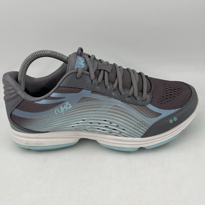 Ryka Women's Devotion Plus ReZorb- SZ Wide -Grey Blue Walking - Main Image