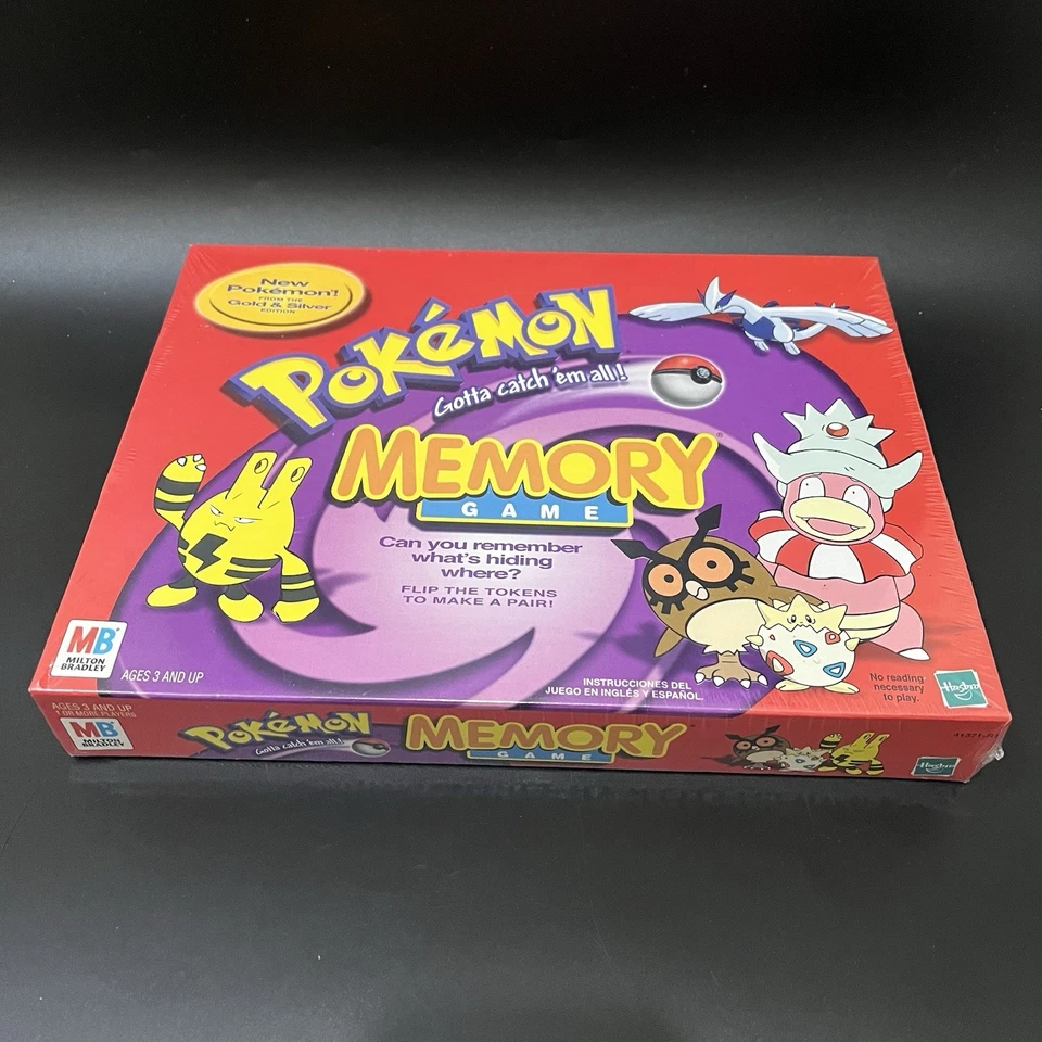 Vintage Pokemon Memory Game 2000 Y2K Gold & Silver Edition ~ New & Sealed - Image 3 of 4