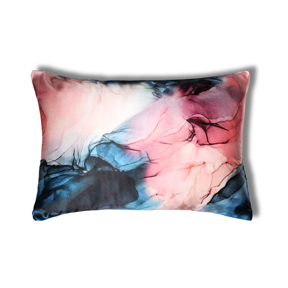 Funda de almohada impresa NOCHKA 100 % pura seda morera - Hecha a mano en EE. UU. Foto 4 de 4