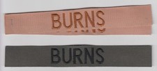 LOT 3 US Army Military Name Breast Tape Patch Insignia Uniform DCU Camo BURNS