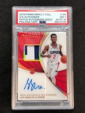 2018 IMMACULATE Shai Gilgeous Alexander SGA Rookie Patch Auto 2/10 PSA10 MT7 🔥