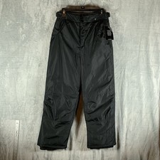 London Fog Girls Snow Pants Black L 14-16 Ski Winter Insulated Pockets NWT