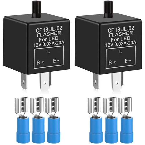 12V 3 Pin LED Flasher Relay for Motorcycle Turn Signals  Adjustable, 6 - product listing photo
