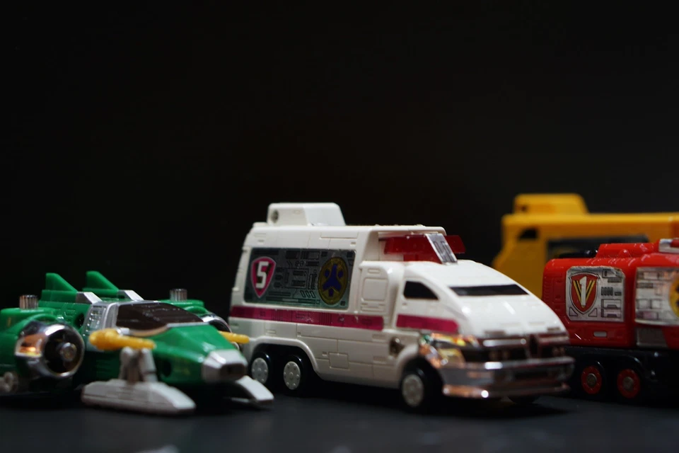 BANDAI Power Rangers Lightspeed Rescue GoGoFive DX Victory Robo Megazord Foto 4 de 4