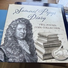 2025 £2 coin set. Complete British Samuel Pepys £2 4 Coin Set BUNC Very Rare