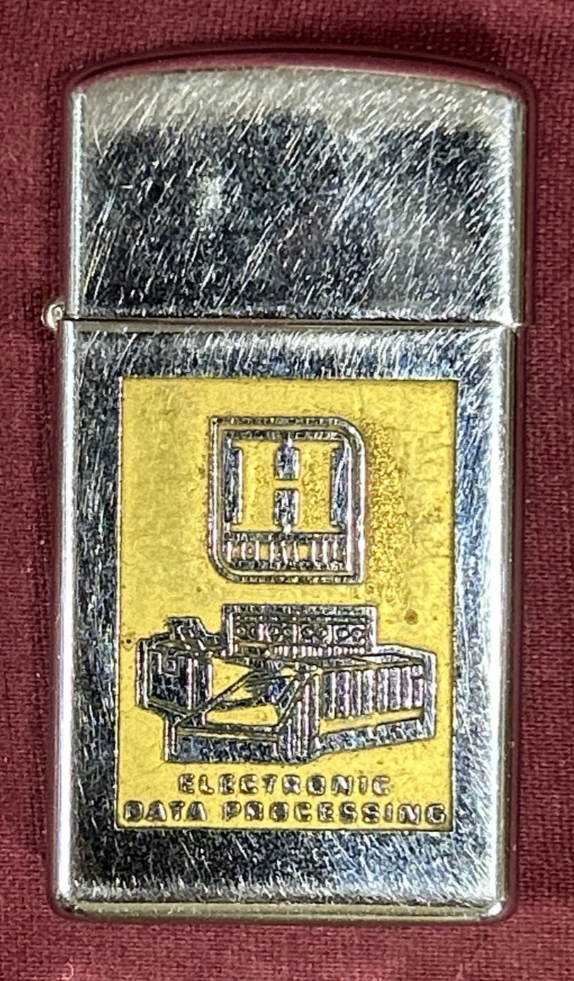 Vintage ZIPPO "Honeywell" ELECTRONIC DATA PROCESSING LIGHTER
