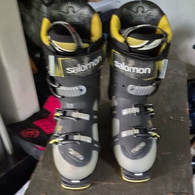 Salomon Quest 120 Men's Ski Boots 28.5 Stiff 104mm GripWalk Black/Gray/Yellow