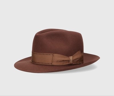The Bogart by Borsalino Cut 7 - Limited Edition Fur Felt Fedora w/ Custom Bogart