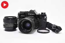 Canon AE-1 Black SLR 35mm Film Camera New FD 50mm F1.4 Lens From JAPAN 2776881