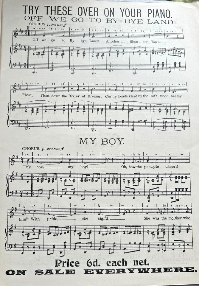 Vintage Theatre Music Sheet - The Palladium Minstrels 1913 - Image 3 of 4