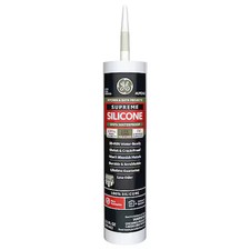 Ge 3017401 Silicone Sealant, 10 Oz, Cartridge, Almond, Silicone Base, Supreme
