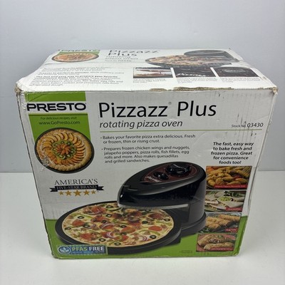 Presto Pizzazz Plus 03430 Rotating Pizza Oven 1235W 7-12'' Pizza Pan