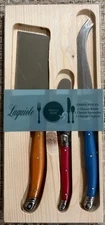 FRENCH HOME Laguiole Cheese Knife & Spread Set of 3-Stainless Steel-Multicolor