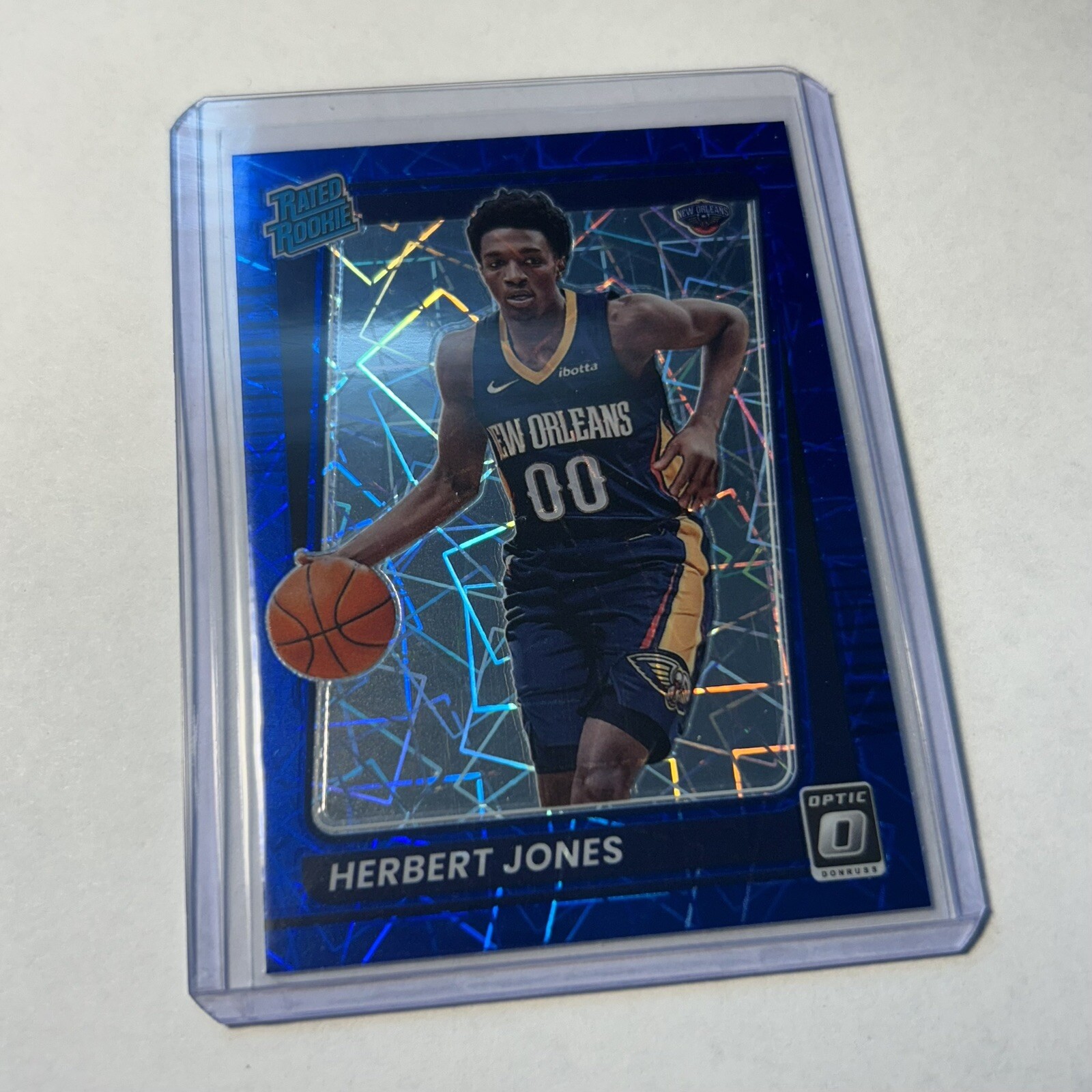 Herbert Jones 2021-22 Donruss Optic Rated Rookie #157 Blue Velocity Prizm