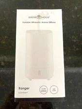 Serene House Portable Ultrasonic Aroma Diffuser/USB Power. White FREE SHIP