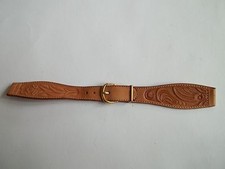 Genuine leather watch band,ladies,great cnd,gold tone buckle,15mm,