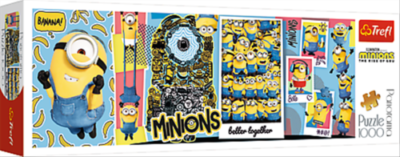 Puzzle 1000 Pièces Panorama Minions 2, Neuf Sous Blister, Marque Générique